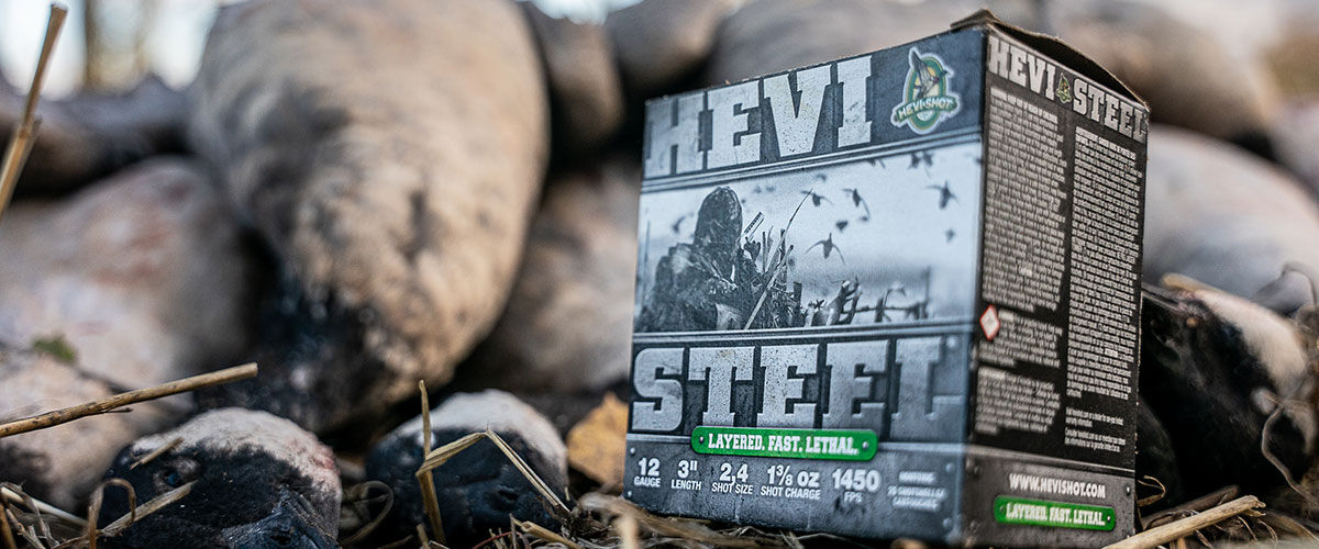 HEVI-Steel box next to dead geese
