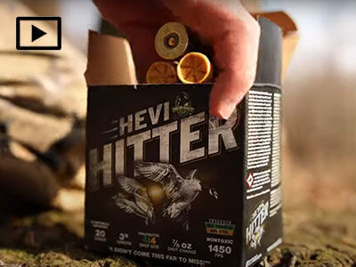 HEVI-Hitter shotshell being taken out of the box