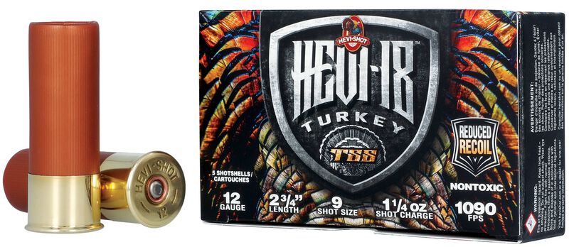 HEVI-18, 12 Gauge, 9 Shot, 2-3/4 in, 1 1/4 oz, 1090 fps
