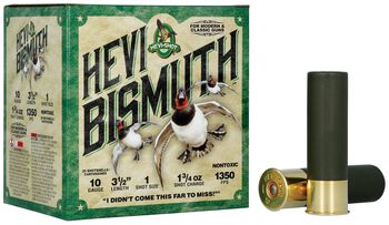 HEVI-Bismuth, 10 Gauge, 1 Shot, 3-1/2 in, 1 3/4 oz, 1350 fps