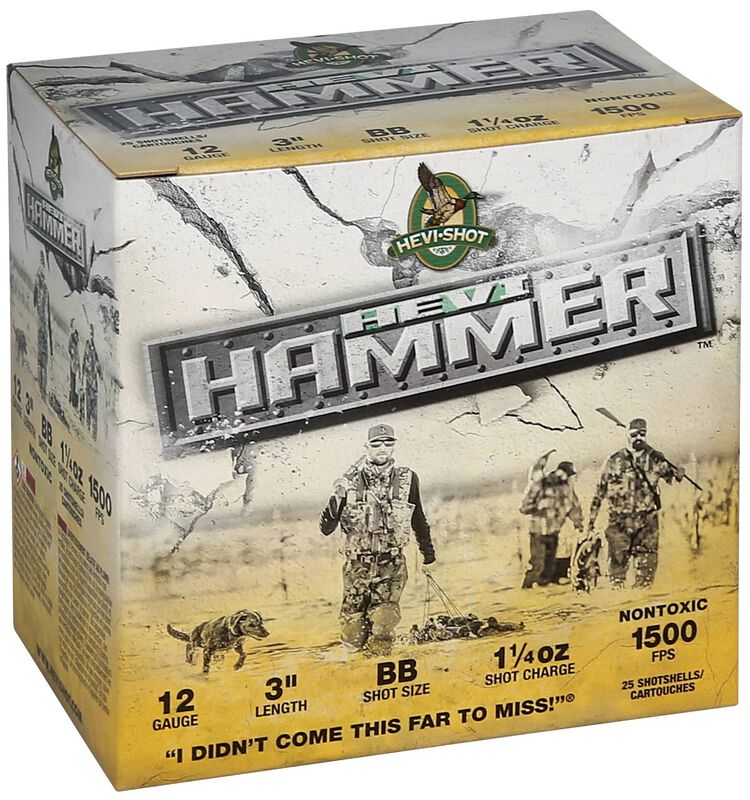 HEVI-Hammer, 12 Gauge, BB Shot, 3 in, 1 1/4 oz, 1500 fps