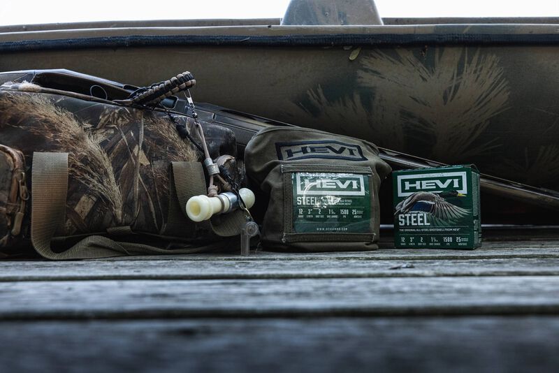 HEVI Shotgun Shell Pouch, Waxed Canvas, 9.75 in x 7.86 in x 0.88 in