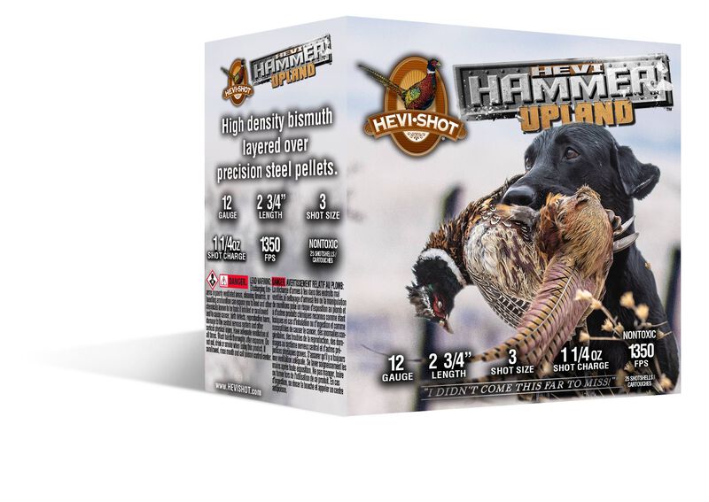 HEVI-Hammer Upland, 12 Gauge, 3 Shot, 2-3/4 in, 1 1/4 oz, 1350 fps