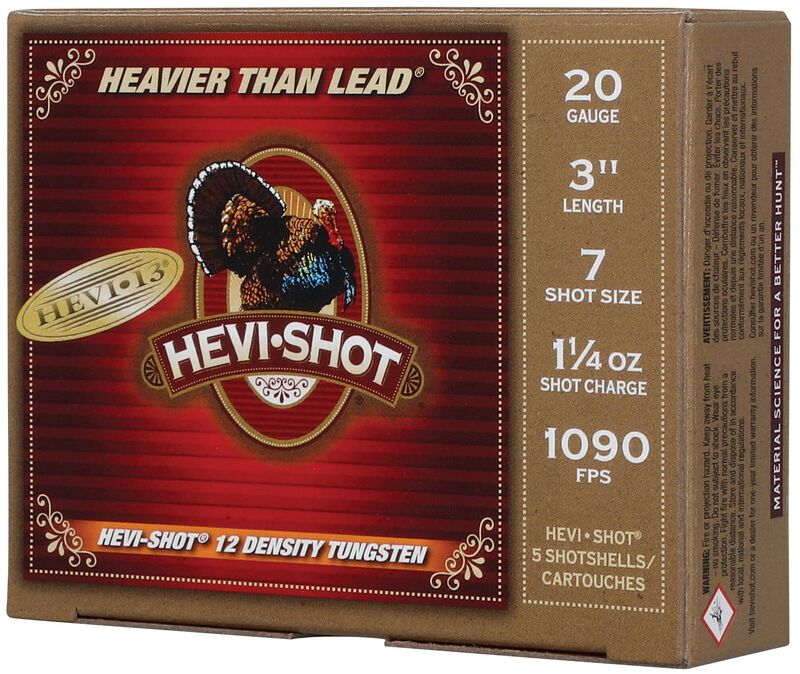HEVI-13 Turkey, 20 Gauge, 7 Shot, 3 in, 1 1/4 oz, 1090 fps