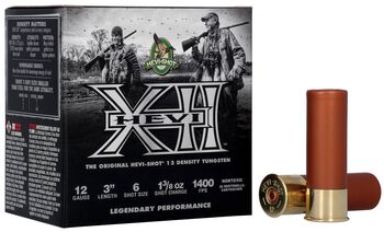 HEVI-XII, 12 Gauge, 6 Shot, 3 in, 1 3/8 oz, 1400 fps
