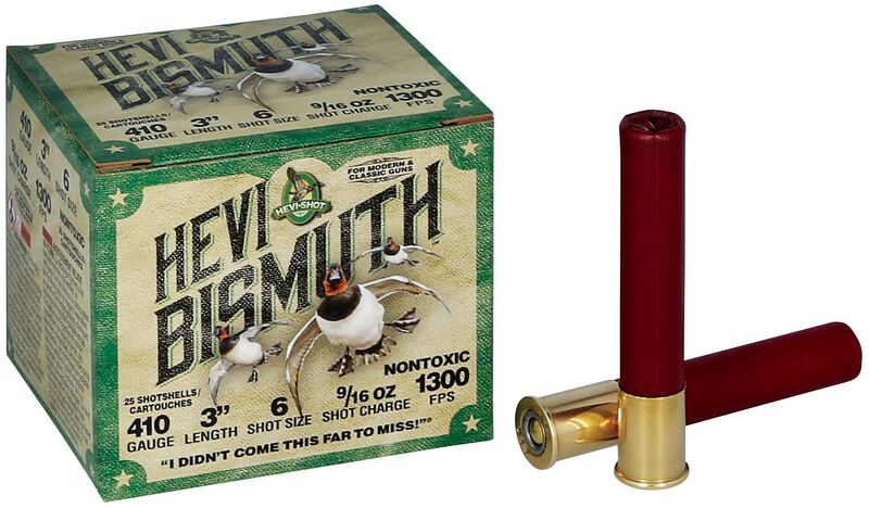 HEVI-Bismuth, 410 Bore, 6 Shot, 3 in, 9/16 oz, 1300 fps