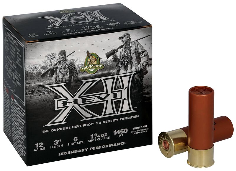 HEVI-XII, 12 Gauge, 6 Shot, 3 in, 1 1/4 oz, 1450 fps