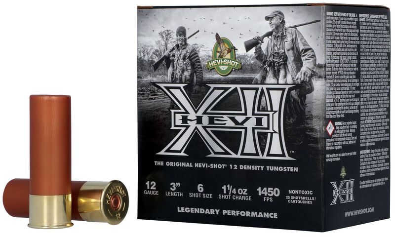HEVI-XII, 12 Gauge, 6 Shot, 3 in, 1 1/4 oz, 1450 fps