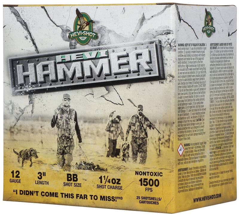 HEVI-Hammer, 12 Gauge, BB Shot, 3 in, 1 1/4 oz, 1500 fps