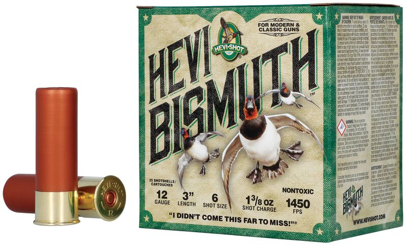 HEVI-Bismuth, 12 Gauge, 6 Shot, 3 in, 1 3/8 oz, 1450 fps