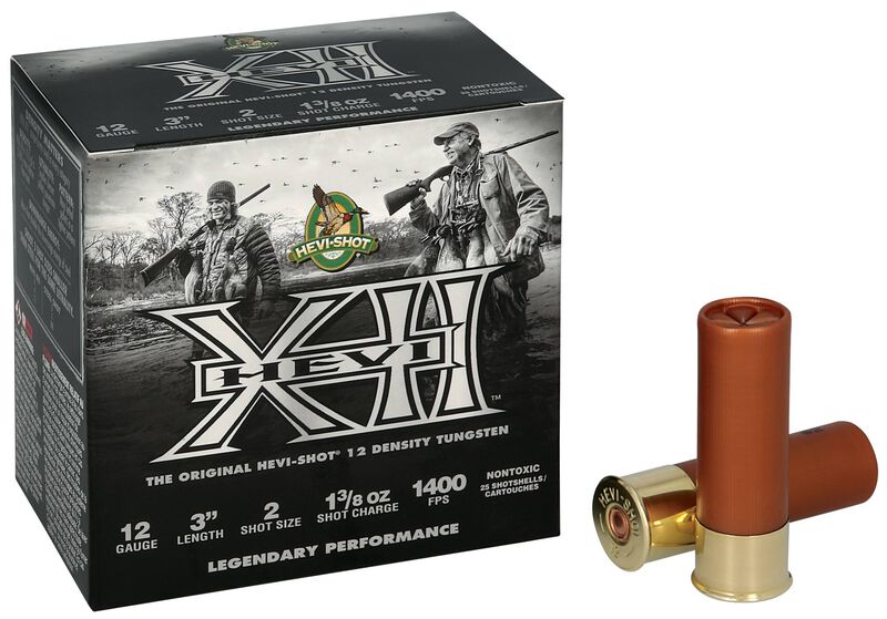 HEVI-XII, 12 Gauge, 2 Shot, 3 in, 1 3/8 oz, 1400 fps