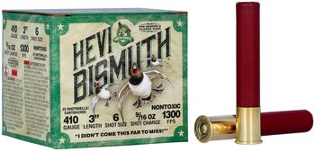 HEVI-Bismuth, 410 Bore, 6 Shot, 3 in, 9/16 oz, 1300 fps