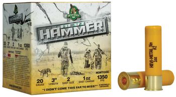 HEVI-Hammer, 20 Gauge, 2 Shot, 3 in, 1 oz, 1350 fps