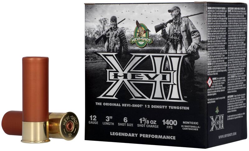 HEVI-XII, 12 Gauge, 6 Shot, 3 in, 1 3/8 oz, 1400 fps