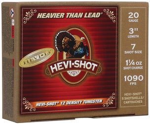 HEVI-13 Turkey, 20 Gauge, 7 Shot, 3 in, 1 1/4 oz, 1090 fps