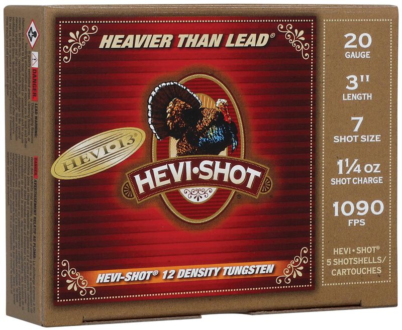 HEVI-13 Turkey, 20 Gauge, 7 Shot, 3 in, 1 1/4 oz, 1090 fps