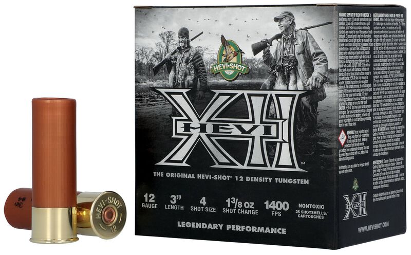 HEVI-XII, 12 Gauge, 4 Shot, 3 in, 1 3/8 oz, 1400 fps