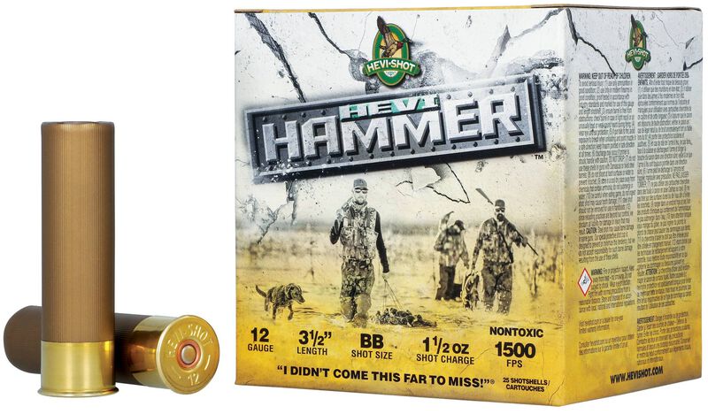 HEVI-Hammer, 12 Gauge, BB Shot, 3-1/2 in, 1 1/2 oz, 1500 fps