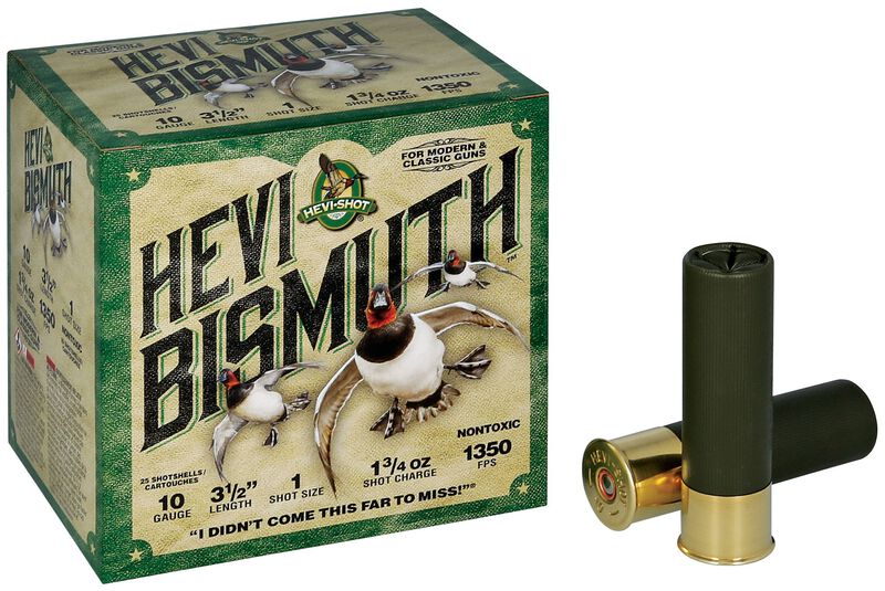 HEVI-Bismuth, 10 Gauge, 1 Shot, 3-1/2 in, 1 3/4 oz, 1350 fps