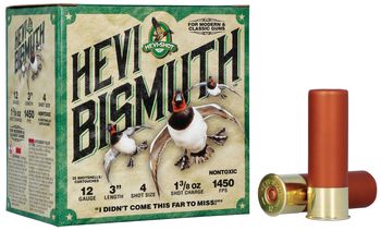 HEVI-Bismuth, 12 Gauge, 4 Shot, 3 in, 1 3/8 oz, 1450 fps