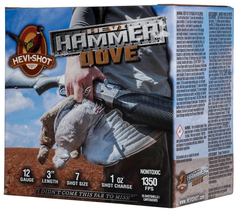 HEVI-Hammer Dove, 12 Gauge, 7 Shot, 3 in, 1 oz, 1350 fps