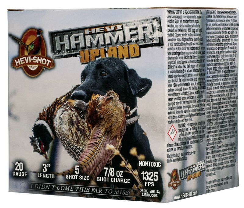 HEVI-Hammer Upland, 20 Gauge, 5 Shot, 3 in, 7/8 oz, 1325 fps