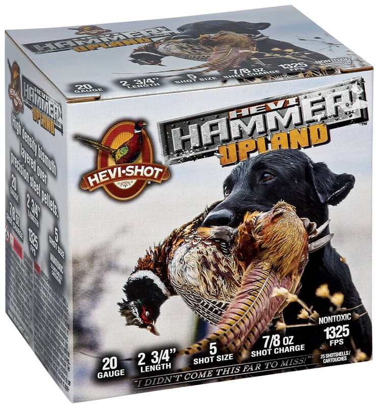 HEVI-Hammer Upland, 20 Gauge, 5 Shot, 2-3/4 in, 7/8 oz, 1325 fps