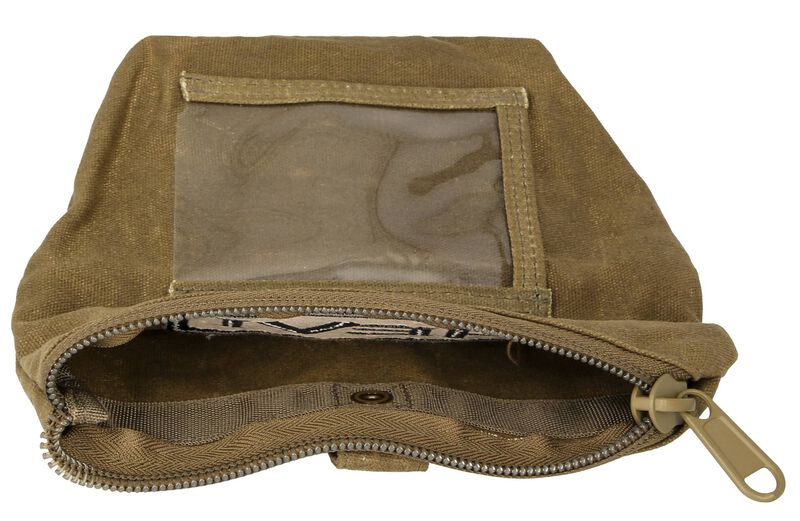 HEVI Shotgun Shell Pouch, Waxed Canvas, 9.75 in x 7.86 in x 0.88 in