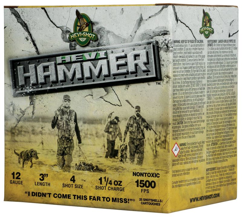 HEVI-Hammer, 12 Gauge, 4 Shot, 3 in, 1 1/4 oz, 1500 fps