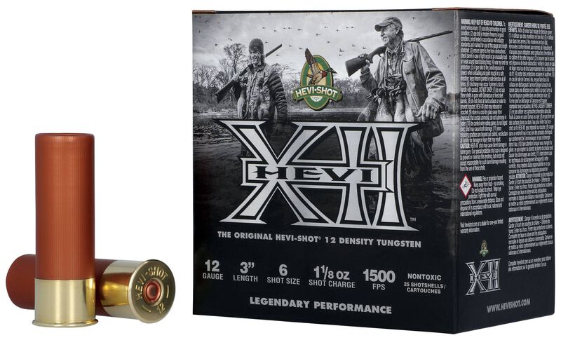 HEVI-XII, 12 Gauge, 6 Shot, 3 in, 1 1/8 oz, 1500 fps