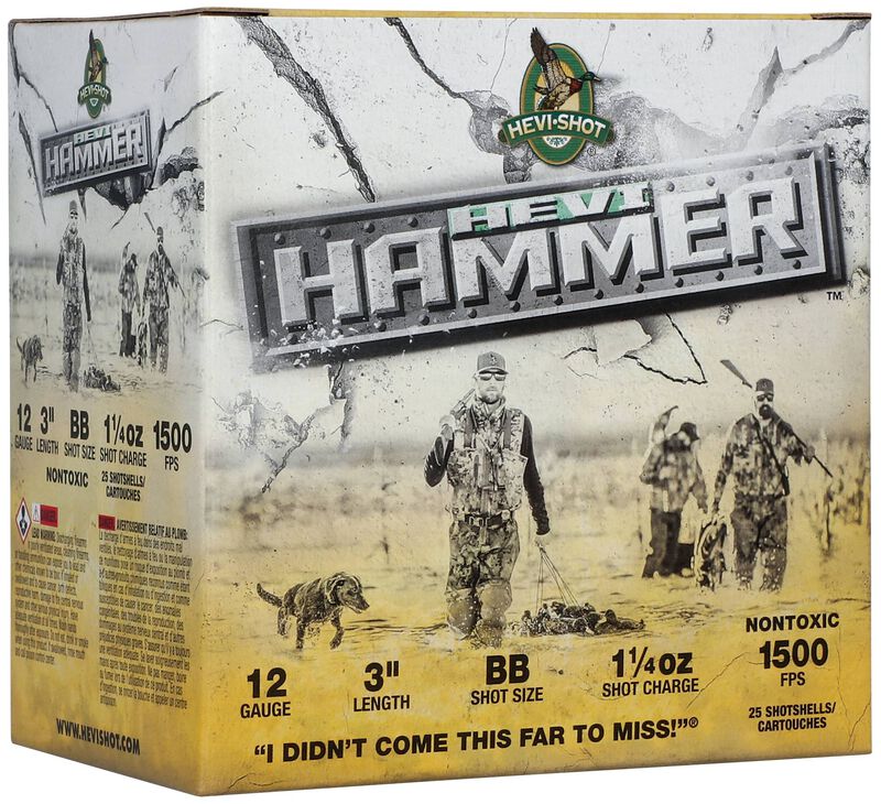 HEVI-Hammer, 12 Gauge, BB Shot, 3 in, 1 1/4 oz, 1500 fps