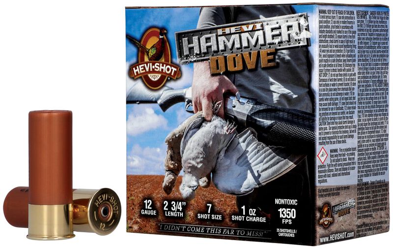 HEVI-Hammer Dove, 12 Gauge, 7 Shot, 2-3/4 in, 1 oz, 1350 fps