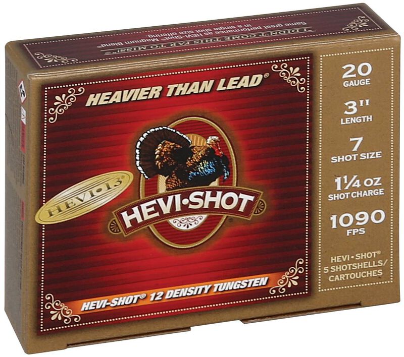 HEVI-13 Turkey, 20 Gauge, 7 Shot, 3 in, 1 1/4 oz, 1090 fps