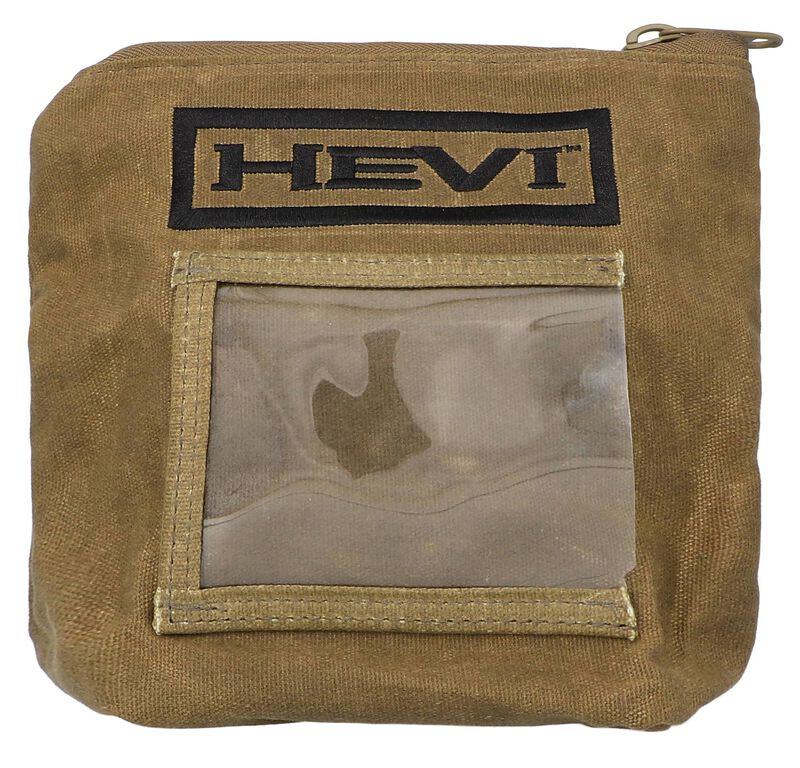 HEVI Shotgun Shell Pouch, Waxed Canvas, 9.75 in x 7.86 in x 0.88 in