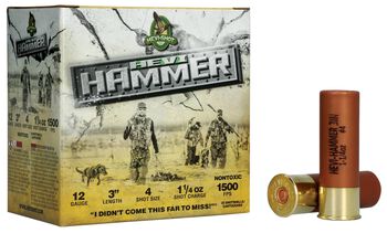 HEVI-Hammer, 12 Gauge, 4 Shot, 3 in, 1 1/4 oz, 1500 fps