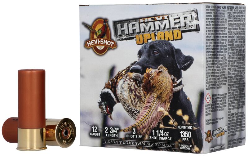 HEVI-Hammer Upland, 12 Gauge, 3 Shot, 2-3/4 in, 1 1/4 oz, 1350 fps