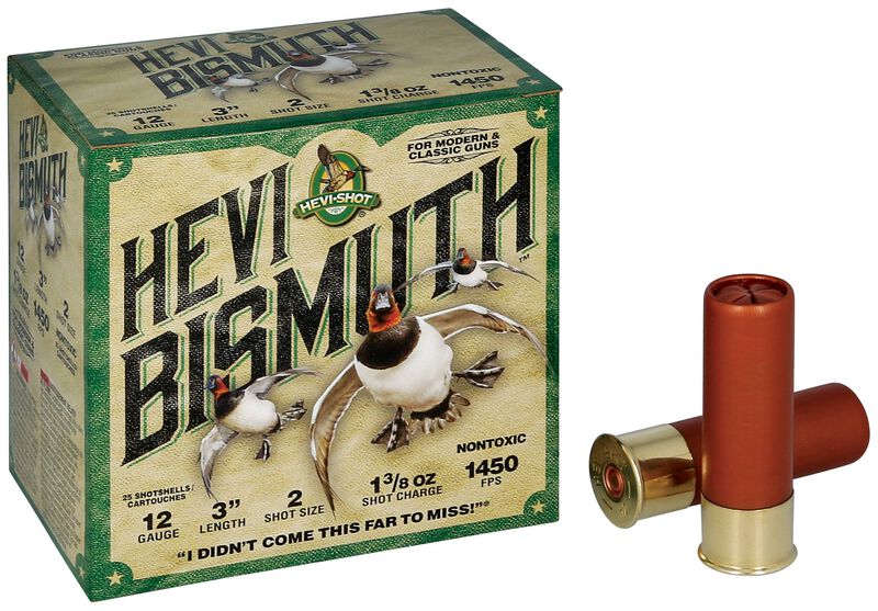 HEVI-Bismuth, 12 Gauge, 2 Shot, 3 in, 1 3/8 oz, 1450 fps