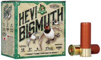 HEVI-Bismuth, 12 Gauge, 6 Shot, 3 in, 1 3/8 oz, 1450 fps