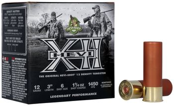 HEVI-XII, 12 Gauge, 6 Shot, 3 in, 1 1/4 oz, 1450 fps