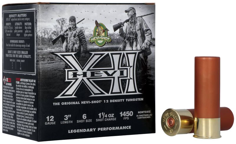 HEVI-XII, 12 Gauge, 6 Shot, 3 in, 1 1/4 oz, 1450 fps