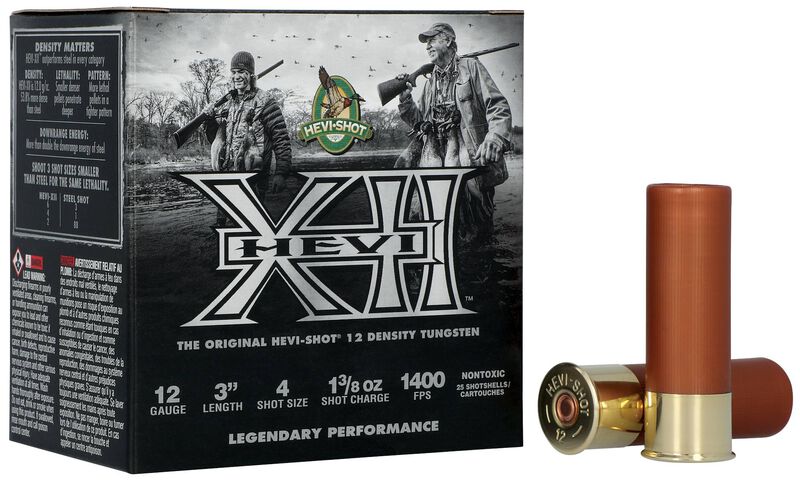 HEVI-XII, 12 Gauge, 4 Shot, 3 in, 1 3/8 oz, 1400 fps