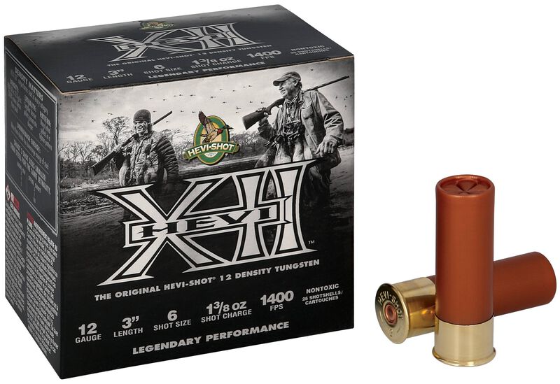 HEVI-XII, 12 Gauge, 6 Shot, 3 in, 1 3/8 oz, 1400 fps