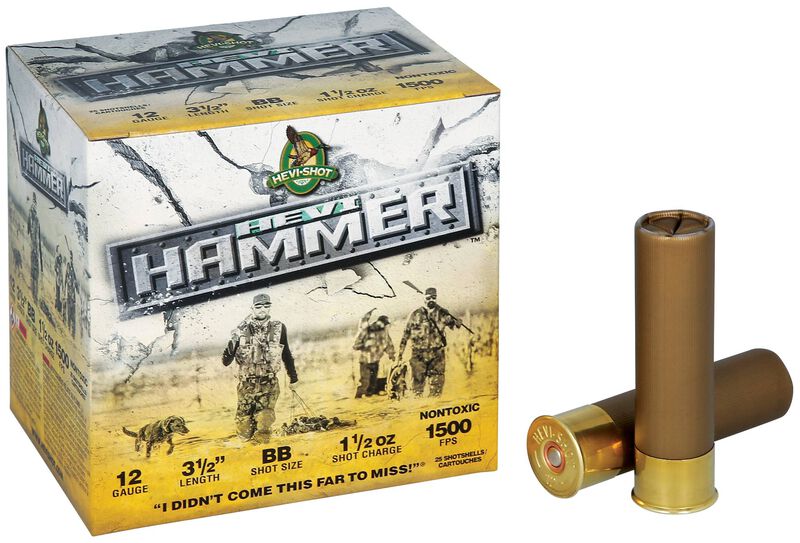 HEVI-Hammer, 12 Gauge, BB Shot, 3-1/2 in, 1 1/2 oz, 1500 fps