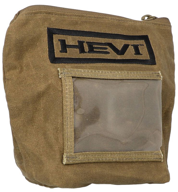 HEVI Shotgun Shell Pouch, Waxed Canvas, 9.75 in x 7.86 in x 0.88 in