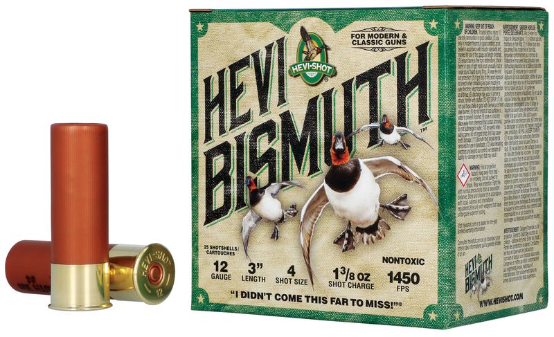 HEVI-Bismuth, 12 Gauge, 4 Shot, 3 in, 1 3/8 oz, 1450 fps