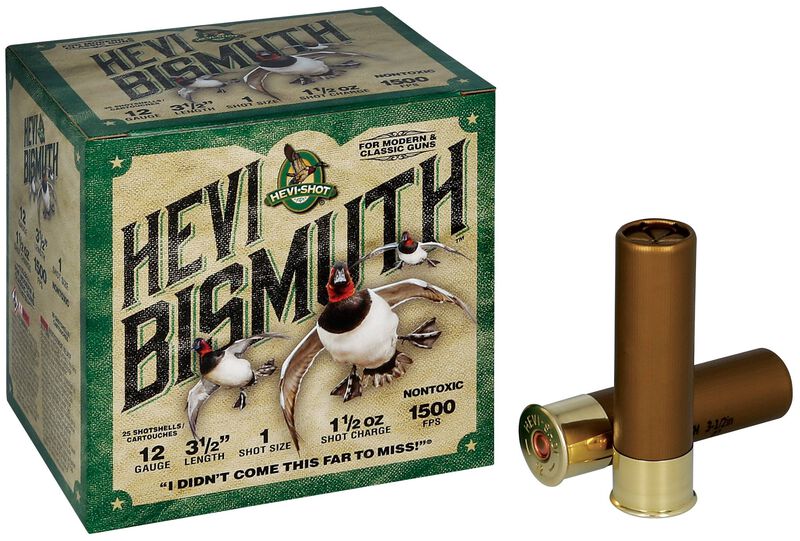 HEVI-Bismuth, 12 Gauge, 1 Shot, 3-1/2 in, 1 1/2 oz, 1500 fps