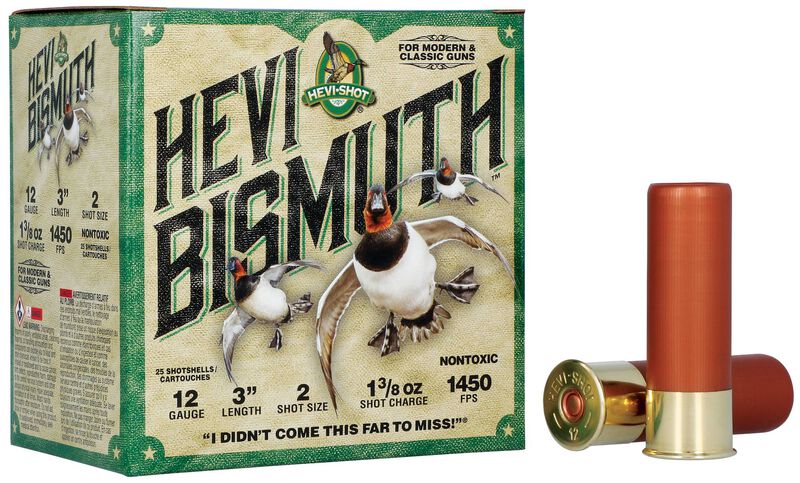 HEVI-Bismuth, 12 Gauge, 2 Shot, 3 in, 1 3/8 oz, 1450 fps