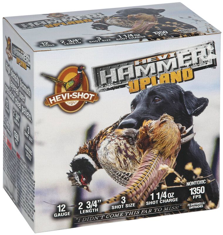 HEVI-Hammer Upland, 12 Gauge, 3 Shot, 2-3/4 in, 1 1/4 oz, 1350 fps