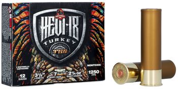 HEVI-18, 12 Gauge, 7 Shot, 3-1/2 in, 2 1/4 oz, 1250 fps