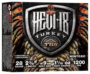 HEVI-18, 28 Gauge, 9 Shot, 2-3/4 in, 1 1/16 oz, 1200 fps